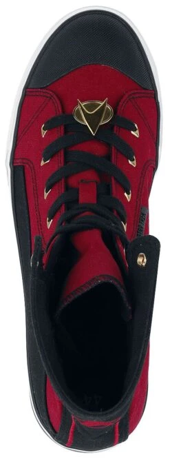 "Full Speed Ahead" Sneakers High Red-black By Star Trek -Fashionable Men's Clothing Store 514323a5