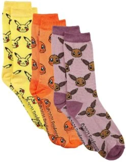 "Pikachu Charmander Eevee Socks" Socks Multicolour By Pokémon