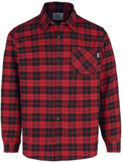 "Riley Flannel Shirt" Flanel Shirt Red By Vintage Industries