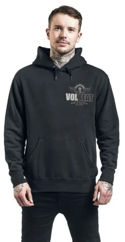 "Servant Of The Mind" Hooded Sweater Black By Volbeat 10 "Servant Of The Mind" Hooded Sweater Black By Volbeat -Fashionable Men's Clothing Store 517022wa