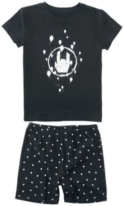 "Kids’ Pyjamas With Rock Hand Print" Children's Pyjamas Black By EMP Stage Collection