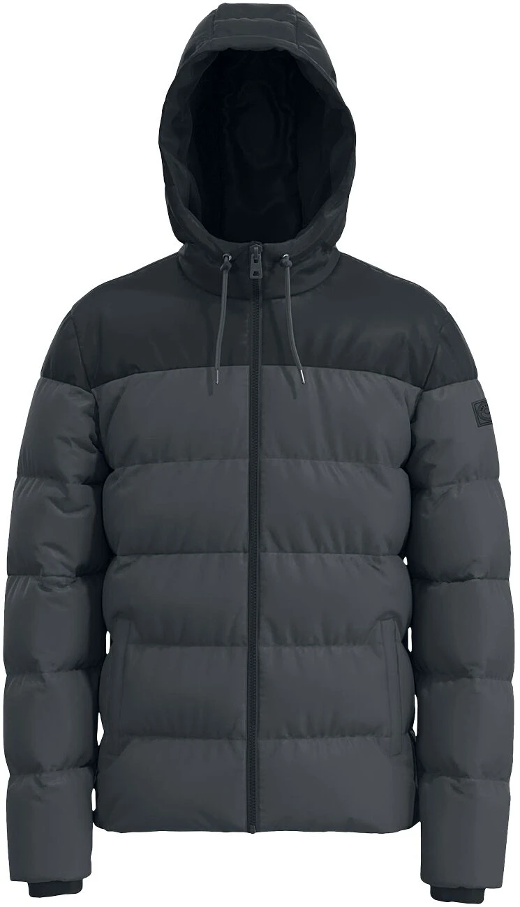 "ONSMelvin Life Quilted Hooded Jacket" Winter Jacket Black-grey By ONLY And SONS 3 "ONSMelvin Life Quilted Hooded Jacket" Winter Jacket Black-grey By ONLY And SONS