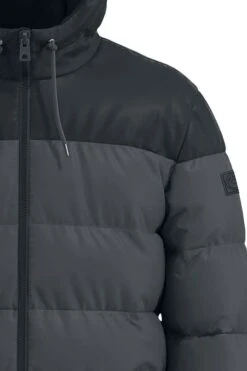 "ONSMelvin Life Quilted Hooded Jacket" Winter Jacket Black-grey By ONLY And SONS 7 "ONSMelvin Life Quilted Hooded Jacket" Winter Jacket Black-grey By ONLY And SONS -Fashionable Men's Clothing Store 518108d