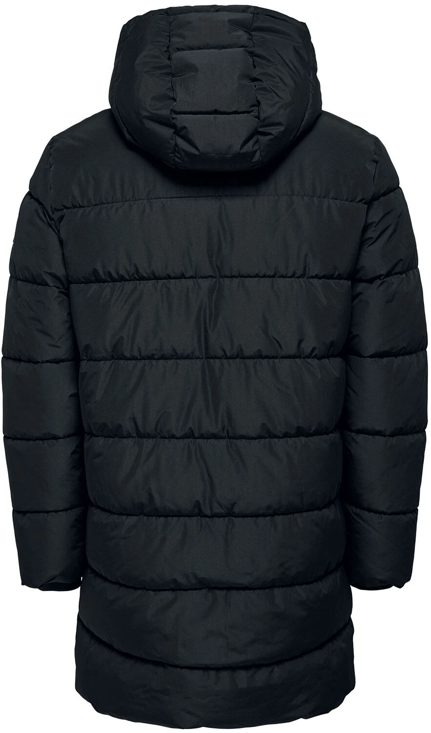 "ONSMelvin Life Quilted Coat" Winter Coat Black By ONLY And SONS 4 "ONSMelvin Life Quilted Coat" Winter Coat Black By ONLY And SONS - Image 2