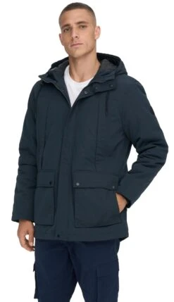 "ONSJayden Parka" Winter Coat Navy By ONLY And SONS 10 "ONSJayden Parka" Winter Coat Navy By ONLY And SONS -Fashionable Men's Clothing Store 518138wa