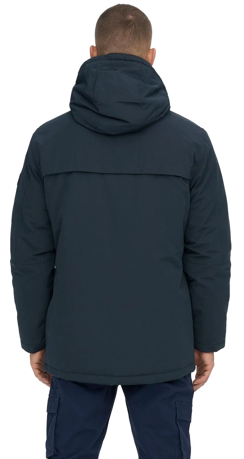 "ONSJayden Parka" Winter Coat Navy By ONLY And SONS 7 "ONSJayden Parka" Winter Coat Navy By ONLY And SONS - Image 5