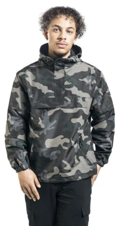 "Summer Windbreaker" Windbreaker Dark Camo By Brandit -Fashionable Men's Clothing Store 518232wa