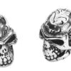 "Tattoo Skull" Earring Set Silver-coloured By EtNox 2 "Tattoo Skull" Earring Set Silver-coloured By EtNox -Fashionable Men's Clothing Store 518953a