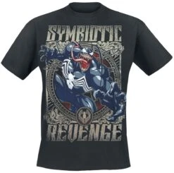 "Symbiotic Revenge" T-Shirt Black By Venom (Marvel)