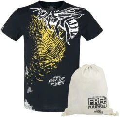 "Don't Fuck Up The World - Black T-shirt With Print" T-Shirt Black By EMP Special Collection