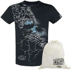 "Don't Fuck Up The World - Black T-shirt With Print" T-Shirt Black By EMP Special Collection