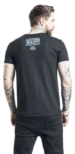 "Don't Fuck Up The World - Black T-shirt With Print" T-Shirt Black By EMP Special Collection -Fashionable Men's Clothing Store 519531wb