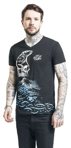 "Don't Fuck Up The World - Black T-shirt With Print" T-Shirt Black By EMP Special Collection 11 "Don't Fuck Up The World - Black T-shirt With Print" T-Shirt Black By EMP Special Collection -Fashionable Men's Clothing Store 519535wa