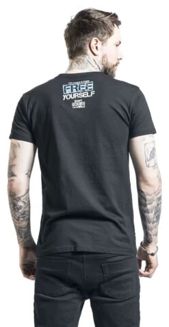 "Don't Fuck Up The World - Black T-shirt With Print" T-Shirt Black By EMP Special Collection 12 "Don't Fuck Up The World - Black T-shirt With Print" T-Shirt Black By EMP Special Collection -Fashionable Men's Clothing Store 519535wb