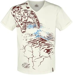 "Don't Fuck Up The World - White T-shirt With Print" T-Shirt White By EMP Special Collection -Fashionable Men's Clothing Store 519539a