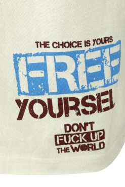 "Don't Fuck Up The World - White T-shirt With Print" T-Shirt White By EMP Special Collection -Fashionable Men's Clothing Store 519539d