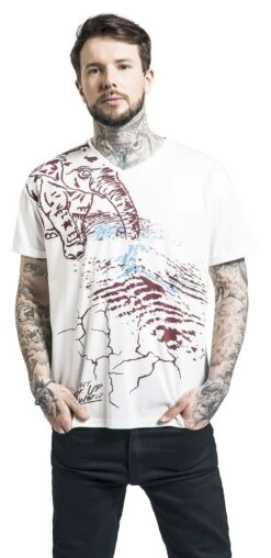 "Don't Fuck Up The World - White T-shirt With Print" T-Shirt White By EMP Special Collection -Fashionable Men's Clothing Store 519539wa