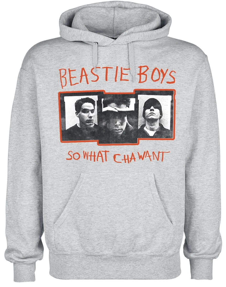 "So Watcha Want" Hooded Sweater Grey By Beastie Boys 3 "So Watcha Want" Hooded Sweater Grey By Beastie Boys