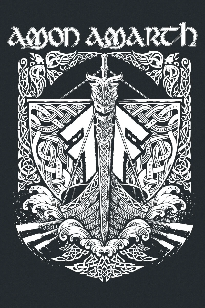 "Put Your Back Into The Oar" Hooded Sweater Black By Amon Amarth 6 "Put Your Back Into The Oar" Hooded Sweater Black By Amon Amarth - Image 4