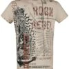 "T-shirt With Skull Print And Slogan" T-Shirt Beige By Rock Rebel By EMP 2 "T-shirt With Skull Print And Slogan" T-Shirt Beige By Rock Rebel By EMP -Fashionable Men's Clothing Store 520177a
