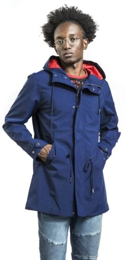 "Ross" Raincoat Navy By Forplay -Fashionable Men's Clothing Store 520371wa