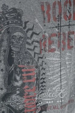 "Hoodie With Used Wash" Hooded Sweater Grey By Rock Rebel By EMP 8 "Hoodie With Used Wash" Hooded Sweater Grey By Rock Rebel By EMP -Fashionable Men's Clothing Store 520548d