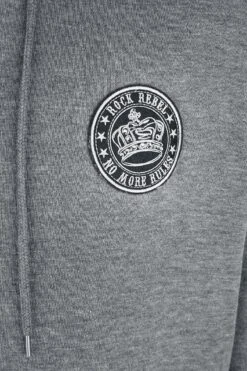 "Hoodie With Used Wash" Hooded Sweater Grey By Rock Rebel By EMP 9 "Hoodie With Used Wash" Hooded Sweater Grey By Rock Rebel By EMP -Fashionable Men's Clothing Store 520548d2