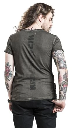 "Broken Logo II" T-Shirt Olive By Rammstein -Fashionable Men's Clothing Store 521273wb
