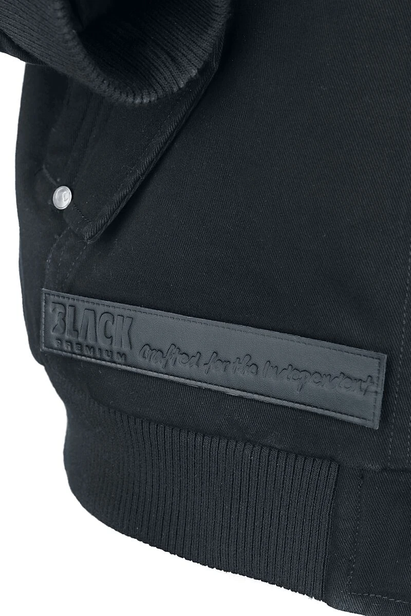 "Between-seasons Jacket With Raven Print" Between-seasons Jacket Black By Black Premium By EMP 7 "Between-seasons Jacket With Raven Print" Between-seasons Jacket Black By Black Premium By EMP - Image 5