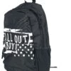 "Rocksax - Flag" Backpack Black-white By Fall Out Boy