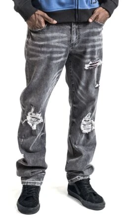 "Distressed Jeans" Jeans Grey By RED By EMP 11 "Distressed Jeans" Jeans Grey By RED By EMP -Fashionable Men's Clothing Store 521788wa