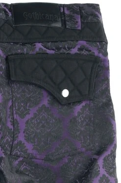 "Trousers With Brocade Pattern" Cloth Trousers Black By Gothicana By EMP -Fashionable Men's Clothing Store 521916d2