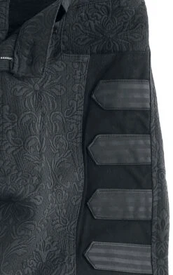 "Trousers With Brocade Pattern" Cloth Trousers Black By Gothicana By EMP -Fashionable Men's Clothing Store 521919d