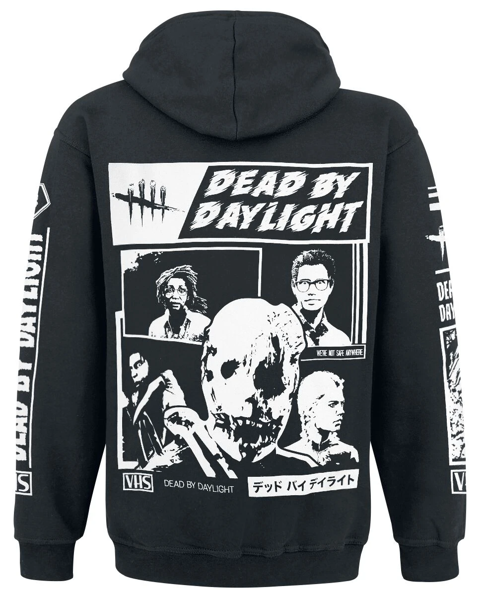 "Retro VHS Trapper" Hooded Sweater Black By Dead By Daylight 4 "Retro VHS Trapper" Hooded Sweater Black By Dead By Daylight - Image 2