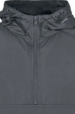 "Basic Pull-Over Jacket" Windbreaker Charcoal By Urban Classics -Fashionable Men's Clothing Store 523103d