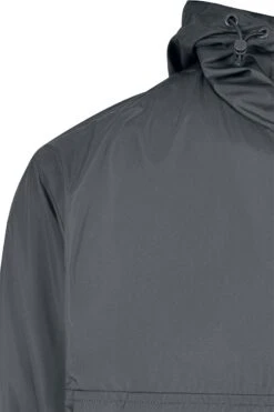 "Basic Pull-Over Jacket" Windbreaker Charcoal By Urban Classics -Fashionable Men's Clothing Store 523103d2