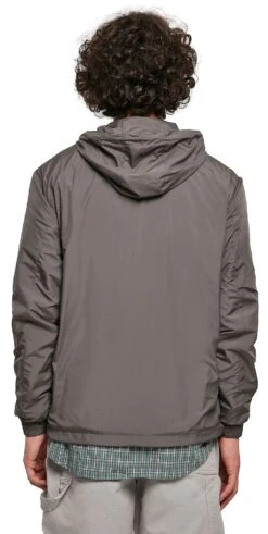 "Basic Pull-Over Jacket" Windbreaker Charcoal By Urban Classics -Fashionable Men's Clothing Store 523103wb