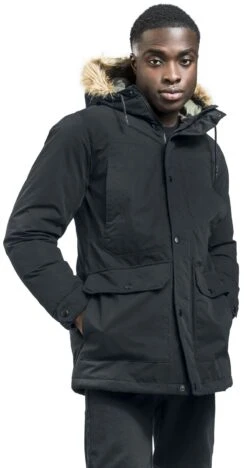 "PKTBPR Wind Parka Jacket" Winter Jacket Black By Produkt -Fashionable Men's Clothing Store 523281wa