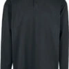 "Organic Oversized Henley Long-sleeved Shirt" Long-sleeve Shirt Black By Urban Classics -Fashionable Men's Clothing Store 523308a