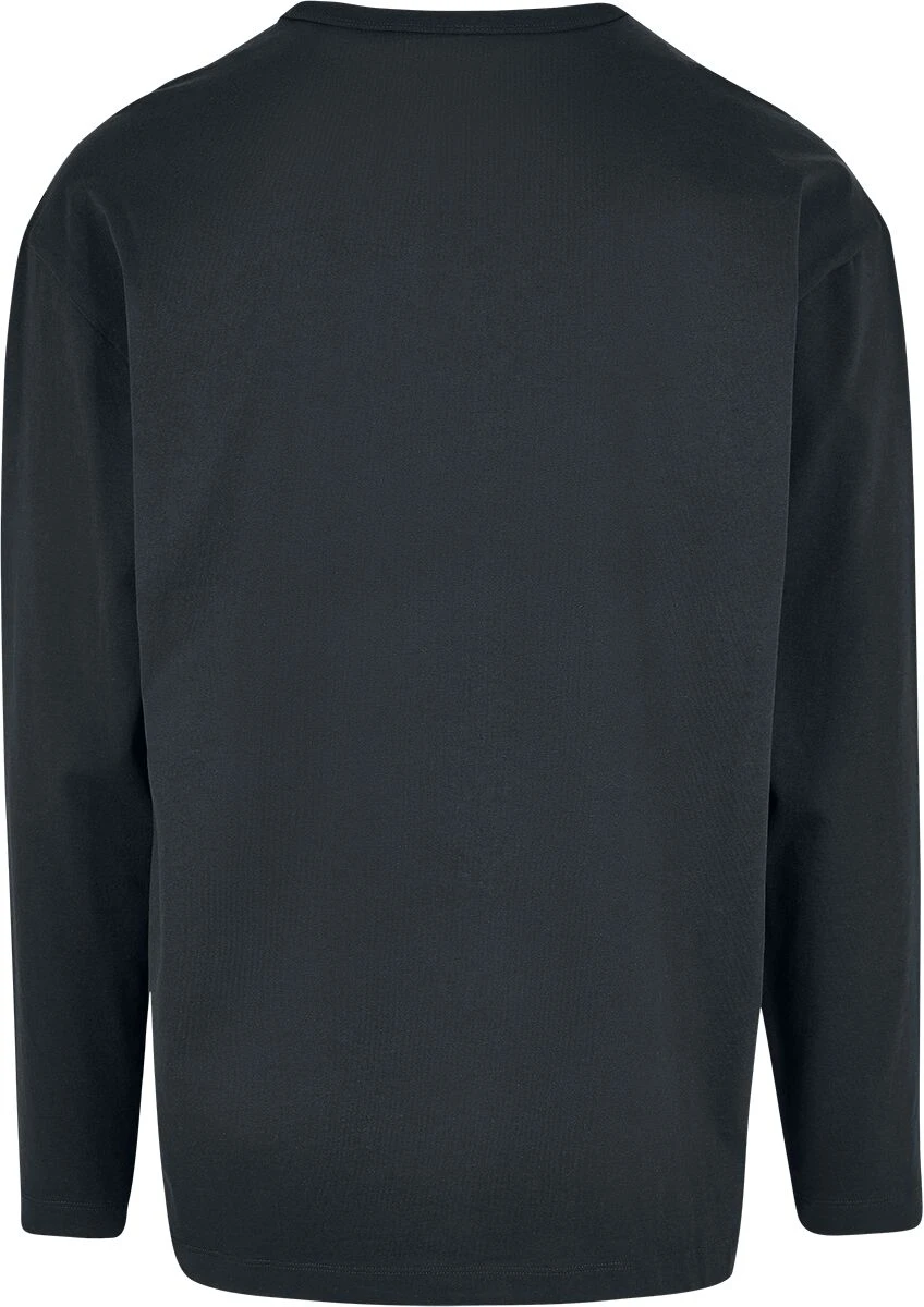 "Organic Oversized Henley Long-sleeved Shirt" Long-sleeve Shirt Black By Urban Classics 4 "Organic Oversized Henley Long-sleeved Shirt" Long-sleeve Shirt Black By Urban Classics - Image 2