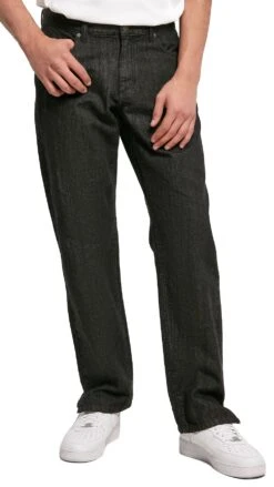 "Straight Slit Jeans" Jeans Black By Urban Classics -Fashionable Men's Clothing Store 523540wd