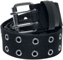 "Polyester Eyelet Belt" Belt Black-silver By Urban Classics