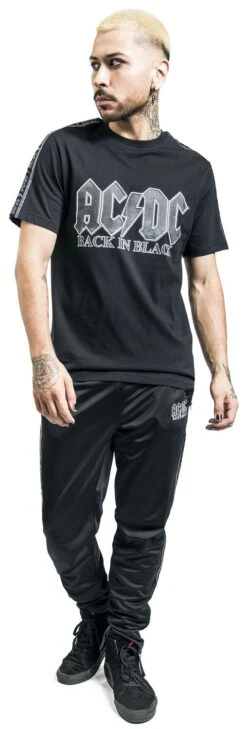 "Amplified Collection - Mens Tricot Track Bottoms" Tracksuit Trousers Black By AC/DC 13 "Amplified Collection - Mens Tricot Track Bottoms" Tracksuit Trousers Black By AC/DC -Fashionable Men's Clothing Store 523681wa