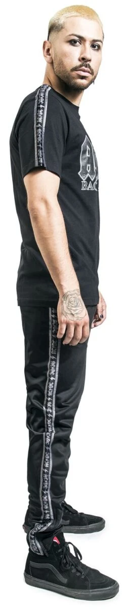 "Amplified Collection - Mens Tricot Track Bottoms" Tracksuit Trousers Black By AC/DC 14 "Amplified Collection - Mens Tricot Track Bottoms" Tracksuit Trousers Black By AC/DC -Fashionable Men's Clothing Store 523681wa2