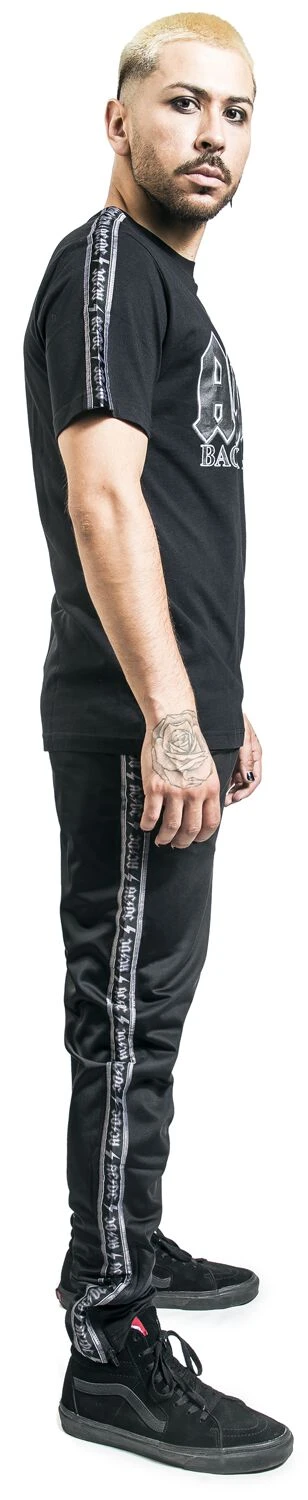 "Amplified Collection - Mens Tricot Track Bottoms" Tracksuit Trousers Black By AC/DC 8 "Amplified Collection - Mens Tricot Track Bottoms" Tracksuit Trousers Black By AC/DC - Image 6