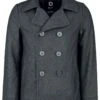 "Pea Coat" Uniform Jacket Anthracite By Brandit 2 "Pea Coat" Uniform Jacket Anthracite By Brandit -Fashionable Men's Clothing Store 524451a