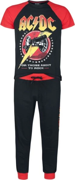 "EMP Signature Collection" Pyjama Black-red By AC/DC