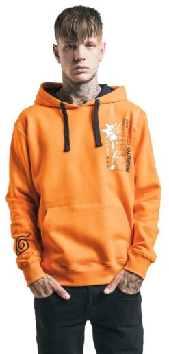 "Naruto Action" Hooded Sweater Orange By Naruto -Fashionable Men's Clothing Store 525427wa