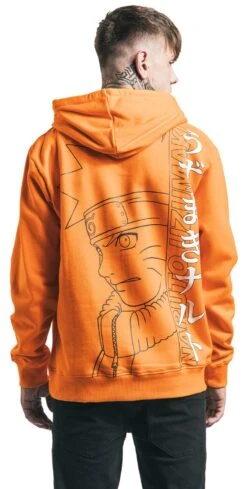 "Naruto Action" Hooded Sweater Orange By Naruto -Fashionable Men's Clothing Store 525427wb