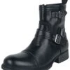"Stomp The Ground" Biker Boot Black By Black Premium By EMP -Fashionable Men's Clothing Store 525855a